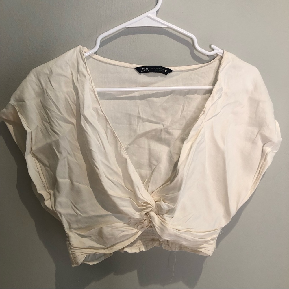 Zara crop blouse